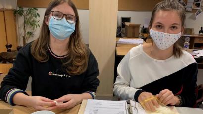 Bild: Mittelschule Waldsassen/exb
Die Schüler verzichteten bei der Herstellung der Seifen bewusst auf chemische Zusätze und Konservierungsstoffe.