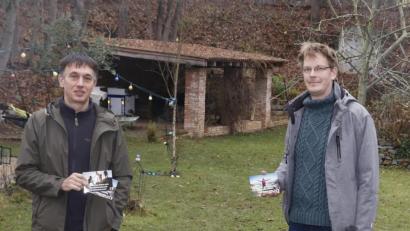 Bild: mfh
Christian Koch (links) verspricht, für die ersten 200 Starter des Schlackebnarschs 2021 je 16 Euro an die Selbsthilfegruppe krebskranker Kinder Amberg-Sulzbach zu spenden. Stefan Thar (rechts) ist zuversichtlich, dieses Teilnehmerfeld mobilisieren zu können.