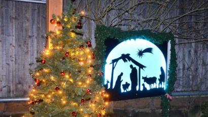 Bild: ü
Weihnachtsdekoration an der Blechmühle.
