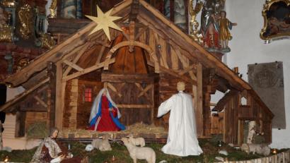 Bild: wel
Die Krippe ist ein Hingucker in der Dieterskirchner Pfarrkirche.