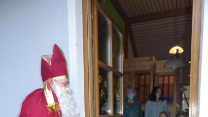 Bild: sl
Nikolaus bei den "Burgspatzen"
