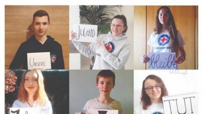 Bild: bk
Diese Fotocollage ist das Ergebnis einer Online-Gruppenstunde des Wasserwacht-Nachwuchses.