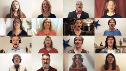 Screenshot: Christian Gold
Alles singt, o wie lacht. Der Weidener Kammerchor kommt derzeit nur virtuell zusammen. Trotzdem ist es ihm gelungen, "Stille Nacht" gemeinsam für ein Video aufzunehmen.