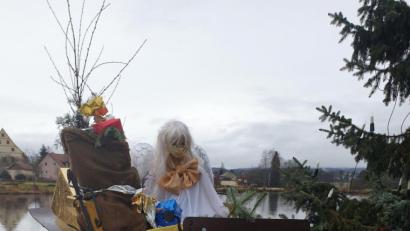 Bild: ws
Das Christkind hat einen Zwischenstopp im Fischhofpark eingelegt.