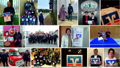 Bildmontage: Stephanie Fuchs/exb
Ein Treffer aller Spendenempfänger in der Raiffeisenbank lässt die Corona-Pandemie dieses Mal nicht zu. Einige von ihnen bringt diese Bildcollage zusammen.