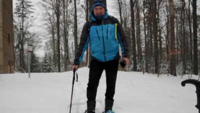 Bild: Ernst Meindl/exb
Ernst Meindl unterwegs mit Schneeschuhen