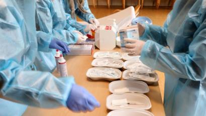 Bild: Wolfgang Steinbacher
Start der Impfungen gegen das Corona-Virus im Wallmenichhaus in Amberg.