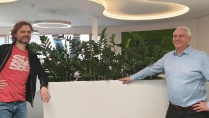 Bild: Bühner
Die TiKI-Geschäftsführer Reinis Vicups (links) und Ralf Plüschke.