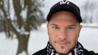 Bild: Andy Neumaier
Andy Neumaier bei einem Schneespaziergang im Landkreis Tirschenreuth.