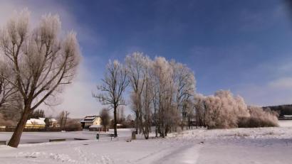 Bild: Portner
Diese herrliche Winterlandschaft zeigt sich mitten in Schönsee beim Moorbadgelände. Der Rundweg durch den Kurpark ist ideal für einen Spaziergang.