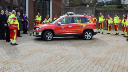 Bild: Roland Löb/exb
Aus Spenden kauften die Königsteiner First Responder einen gebrauchten VW Tiguan und richteten ihn in Eigenregie einsatztauglich her.