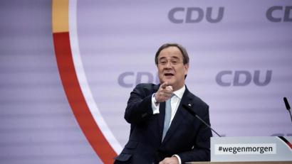 Bild: Michael Kappeler/dpa
Der nordrhein-westfälische Ministerpräsident Armin Laschet wurde beim digitalen Parteitag der CDU zum Vorsitzenden gewählt.