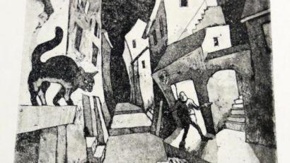 Bild: Gerhard Götz
Ein schwarzer Kater faucht torkelnde Zecher an. Allegorisch hat Künstler Stefan Schadeck hier den Neustädter Fasching umgesetzt. Wer ähnliche Anekdoten augenzwinkernd in Textform formulieren will, ist als Zuarbeiter der Faschingszeitung herzlich willkommen.