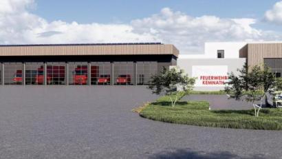 Bild: Architektur- und Ingenieurbüro Schultes/exb
So soll das neue Feuerwehrgerätehaus aussehen.