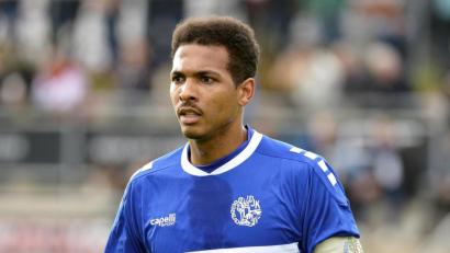 Archivbild: Ziegler
Kapitän und Innenverteidiger Julian Ceesay von der DJK Gebenbach.