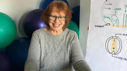 Bild: exb
Hebamme Andrea Jahreiß bietet einen Online-Kurs in Sachen Geburtsvorbereitung an.