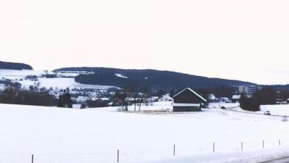 Bild: Portner
An der Kreisstraße zwischen Oberviechtach (im Hintergrund) und Wildeppenried entsteht links und rechts eine Freiflächen-Photovoltaikanlage. Für den „Solarpark 2 Oberviechtach“ stand die Abwägung der Stellungnahmen an.