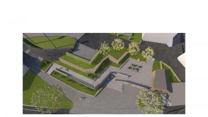 Bild: soj
Die Planung des Architekturbüros Kuchenreuther zeigt, wie der Marktplatz in Ebnath im kommenden Jahr neu gestaltet wird.