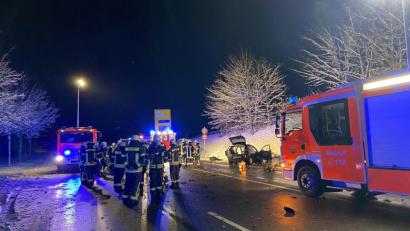 Bild: Gustl Beer
Unfall am Montagabend auf der B22 bei Weiden