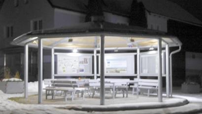 Bild: fsb
Um die Beleuchtung des Pavillons auf dem Dorfplatz ging es in einem der Bürgeranträge.