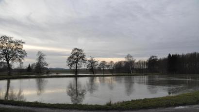 Bild: ak
Für die nächsten zehn Jahre hat der Kreisfischereiverein vier Zinster Weiher gepachtet. Vorerst dürfen davon die beiden größeren beangelt werden.