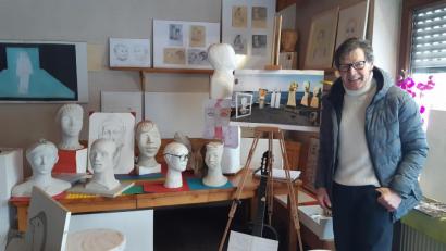 Bild: Lowak
Künstler Dieter Krauß in seinem Atelier in Windischeschenbach.