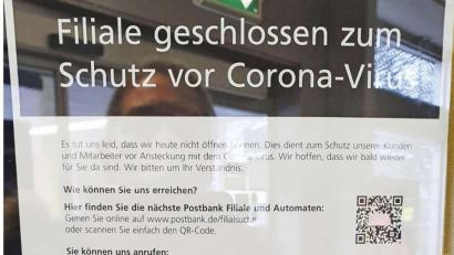Bild: fph
Wegen einer Corona-Infektion wurde die Postfiliale in Marktredwitz geschlossen.