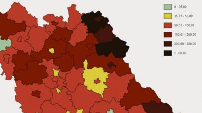 Bild: Quelle: Landesamt für Gesundheit und Lebensmittelsicherheit/www.lgl.bayern.de
Die Inzidenz-Werte für die Oberpfalz: Stand: 4. Februar 2021, 8 Uhr