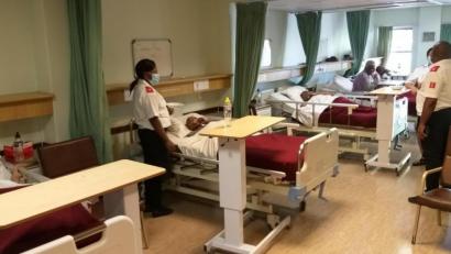 Bild: exb/bbg
In den Kliniken der "Brotherhood of Blessed Gérard" gab es unter den Patienten glücklicherweise keine Corona-Infektionen. Die Hygienevorschriften werden nach Angaben von Pater Gerhard Lagleder streng eingehalten