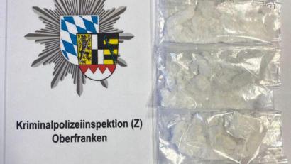 Bild: Polizei Oberfranken
Das sichergestellte Metamphetamin.