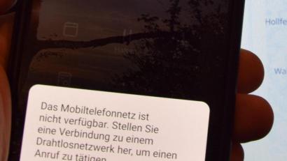 Bild: mde
Auch den „Telekom Service“ mit dem Handy zu erreichen, fiel am Donnerstag schwer.
