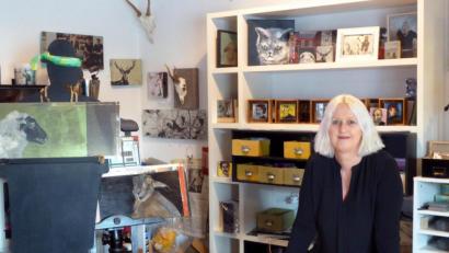 Bild: fsb
Marthe Leithenmayr in ihrer Kunstwerkstatt.