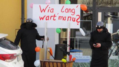 Bild: mma
Der traurige Rest vom Hahnbacher Corona-Faschingszug.