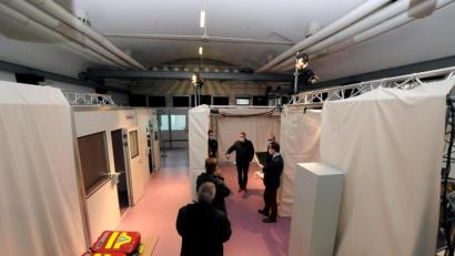 Bild: Stephan Huber
Vorstellung des Amberger Impfzentrums im Jugendzentrum.