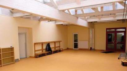 Bild: do
Anstelle des bisherigen offenen Spielbereiches entstand ein heller und freundlicher Mulitunktionsraum