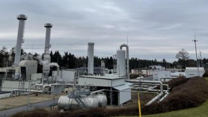 Bild: lei
Seit Jahrzehnten gehört der Gasspeicher zum gewohnten Bild in Eschenfelden. Spätestens 2027 wird er Geschichte sein.