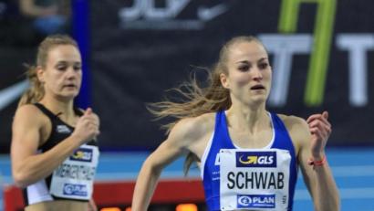 Bild: Kiefner
Corinna Schwab sprintet über die 400 Meter in 52,65 Sekunden zur Goldmedaille. Für Olympia erhofft sie sich einen Startplatz in der 4x400-Meter-Staffel.