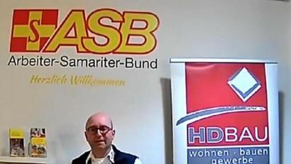 Screenshot: sck
Durch die Präsentation führte der ASB-Regionalverbandsvorsitzende Roland Löb.