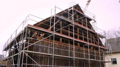 Bild: vlu
Dieser Stadel aus dem Jahr 1937 soll im Freilichtmuseum Neusath-Perschen originalgetreu aufgebaut werden.