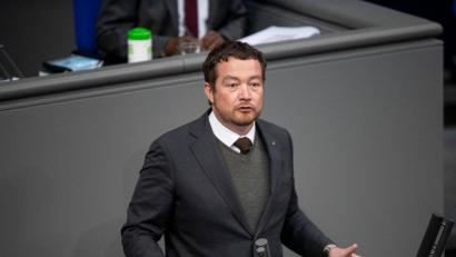 Bild: Fabian Sommer
Uli Grötsch (SPD), Mitglied des Deutschen Bundestags, spricht.