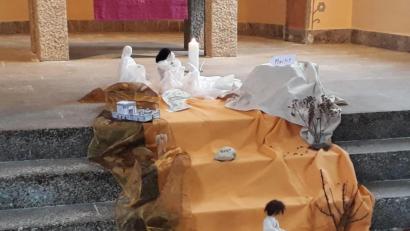 Bild: Evangelisch-lutherisches Pfarramt Mitterteich/exb
Eine Dekoration zur Passionszeit in der Christuskirche Mitterteich.