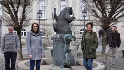 Bild: ws
Die neuen Mitarbeiter bei der Stadtverwaltung Bärnau (von links): Harald Mielke, Anke Sladky, Yvonne Zant und Sebastian Wittke.