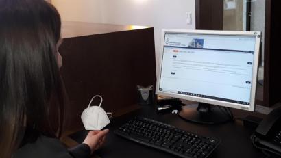 Bild: pz
Auf dem Bildschirm eines Rechners in der Bürgerinfo im Rathaus ist eines der Online-Formulare zu sehen.