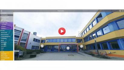 Screenshot: Andreas Fröhlich/exb 
Digital informiert das Nabburger Gymnasium über seine Angebote.