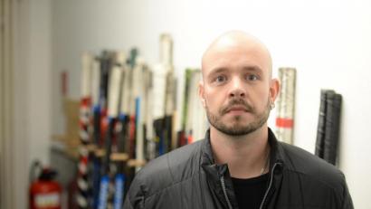 Archivbild: brü
Chris Spanger, der Sportliche Leiter des ERSC Amberg, pflegt sehr gute Kontakte zu den Profiligen.