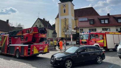 Bild: lei
Die Feuerwehren aus Königstein und Auerbach rückten zur Tierrettung an