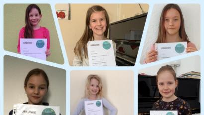 Bild: jst
Die eifrigen Musikschüler (jeweils von links): Mila Meyer, Anna Hefner, Johanna Wellert (oben), Matilda Schraml, Pauline Hofmann und Lily Teschke (Mitte) sowie Luca Gräbner, Samuel Krefft, und Veronica Renner (unten).