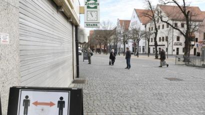 Bild: Petra Hartl
Die Weidener Altstadt bietet ein trostloses Bild. Auch die Wirte leiden unter dem langen Lockdown.