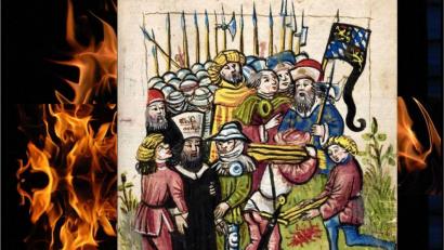 Bild: Archiv Heimatkundlicher Arbeitskreis/exb
Im Streifzug "Macht der Grenzen - Grenzen der Macht" befasst sich Gerlind Ibel mit Jan Hus, dem böhmischen Reformator. Bereits im Jahr 1987 schrieb Karl Ochantel über die Verbrennung des aus Vohenstrauß stammenden Priesters Ulrich Grünsleder.