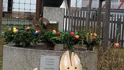 Bild: Gartenbauverein Hiltersdorf
In Hiltersdorf kann jeder mit eigenen Ostereiern zu noch mehr Farbenpracht beitragen.